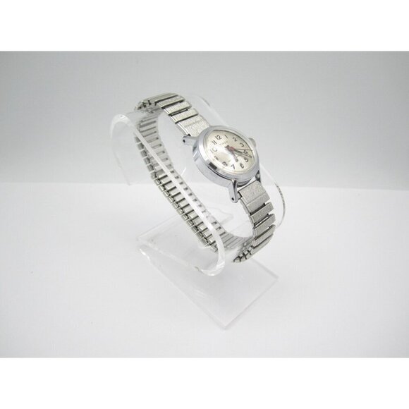 Vtg Women Timex Hand Wind Mechanical Analog 24mm Round Watch (H991) main image 12